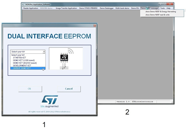 STMicroelectronics Demo software